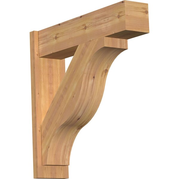 Ekena Millwork Funston Block Smooth Outlooker, Western Red Cedar, 7 1/2"W x 30"D x 30"H OUT08X30X30FST05SWR - main